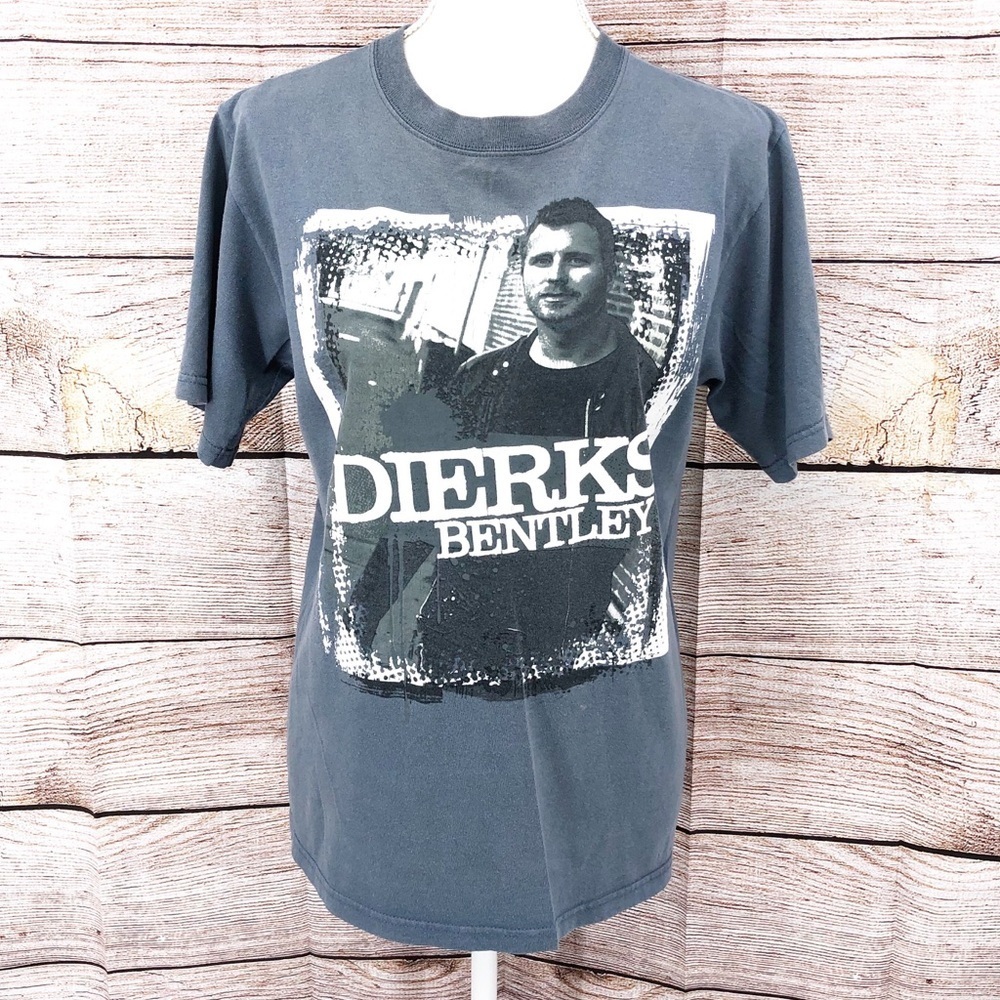 Dierks Bentley Blue Y2K 2008 Country Concert Band Tee Size S